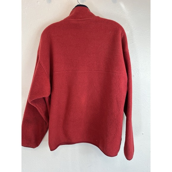 VTG 90s Patagonia Synchilla Snap T Fleece Red And Purple Size Large - Picture 4 of 6